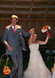 Jon and I enter the reception