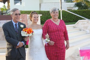 Walking down the aisle