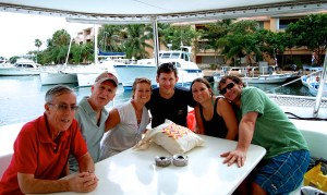 My family aboard the fat cat