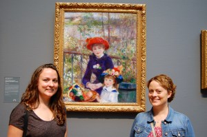 Ali and me in front of a picture by our favorite Impressionist painter, Renoir.