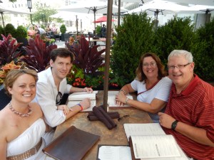 Celebratory wedding lunch at Howell and Hood