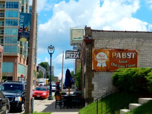 First stop on Brady Street Food Tour: Zaffiro's Pizza