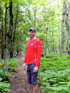 Jon roots for Chile even as we hike