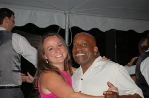 The DJ had a lot of fun dancing with my sister... a LOT!