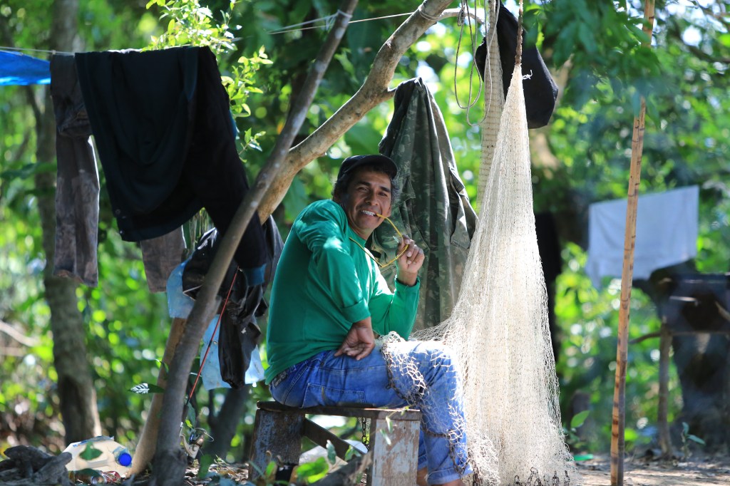 The local fisherman who told us that jaguar had been spotted in the area