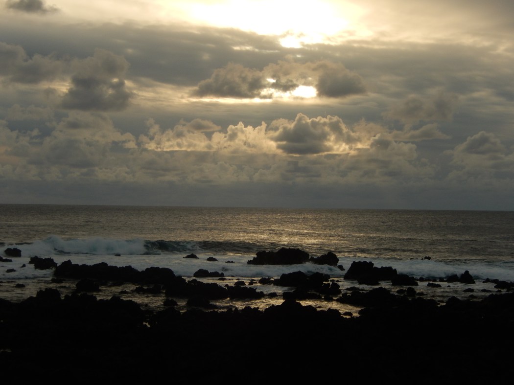 Sunset on our last night outside the restaurant where we had drinks