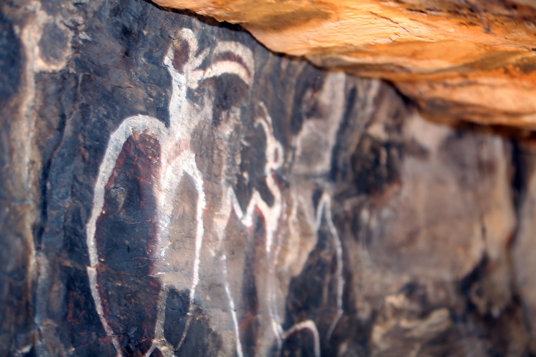 Petroglyphs on the inside of the cave.  Put there by the Explora Lodge for their guests