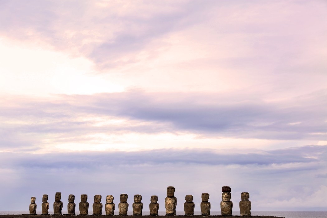Moia statues at Ahu Tongariki: A great place to come for sunrise