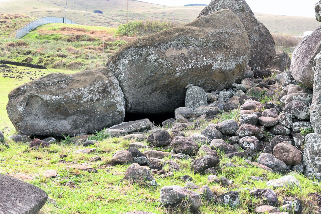 One of our favorite Moai stops.  A lot of the moai were pulled off their stands by tsunami waves.  A lot of them haven't been restores