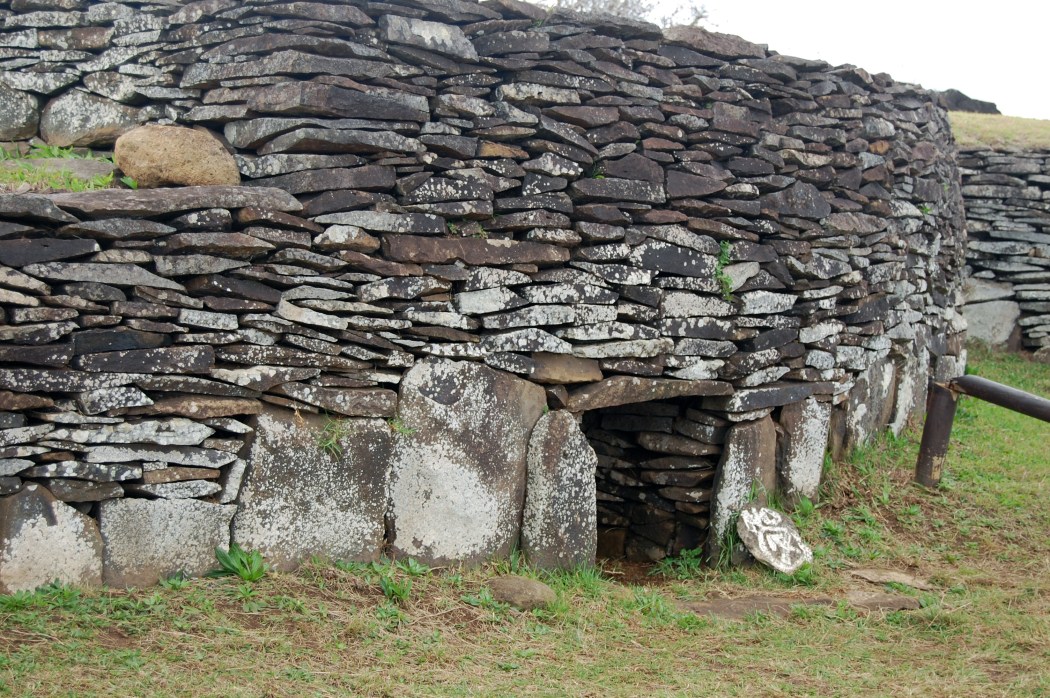 The doorways at Orongo were very fascinating.  You have to crawl through them and I'm not even sure Jon could fit in them.  Paul thinks they were so small to keep out devils, but Jon thinks they were to protect the homes from wind from the sea
