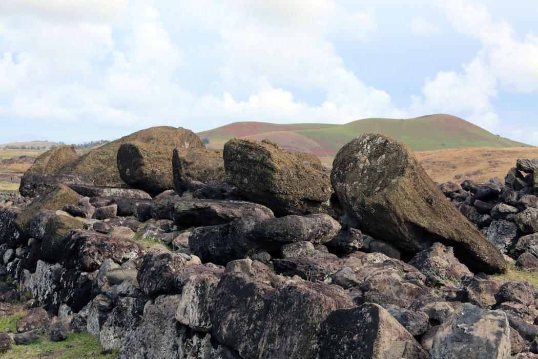 Ahu Te Pito Kura: the site of the largest moai ever erected.  Unfortunately it is face down