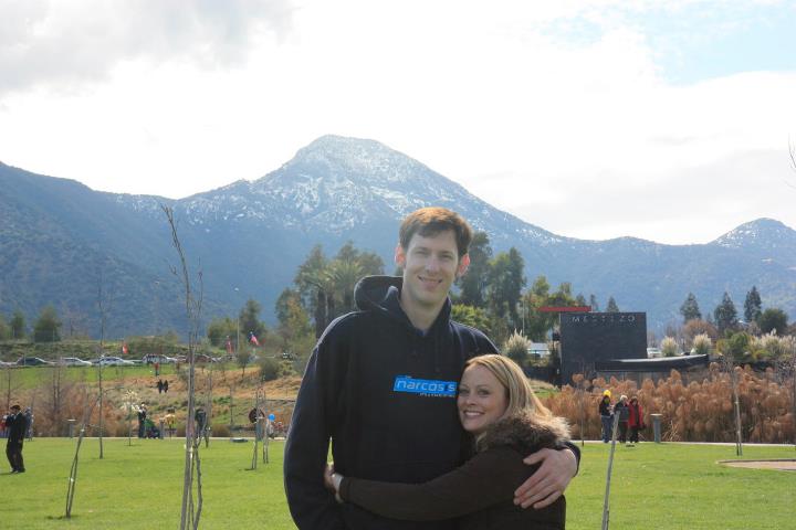 Jon and I enjoy our new home during spring. This was taken in 2011. We look like babies!
